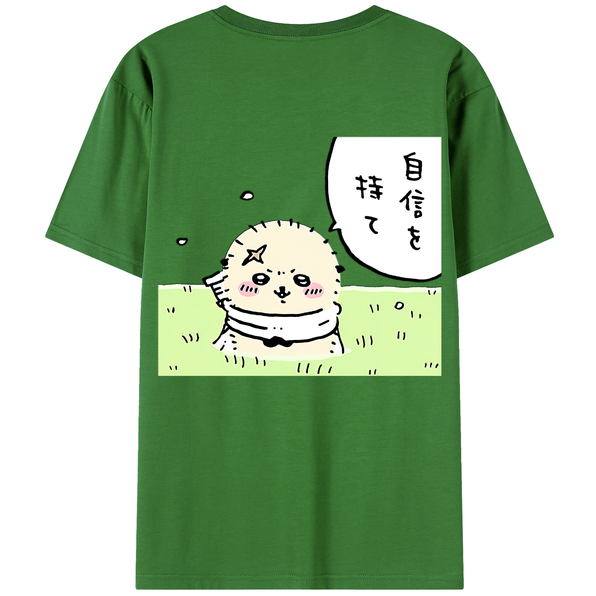 （画像用） ちいかわ ラッコ Chii-kawa Sea otter レディース半袖Tシャツ(バックプリント)